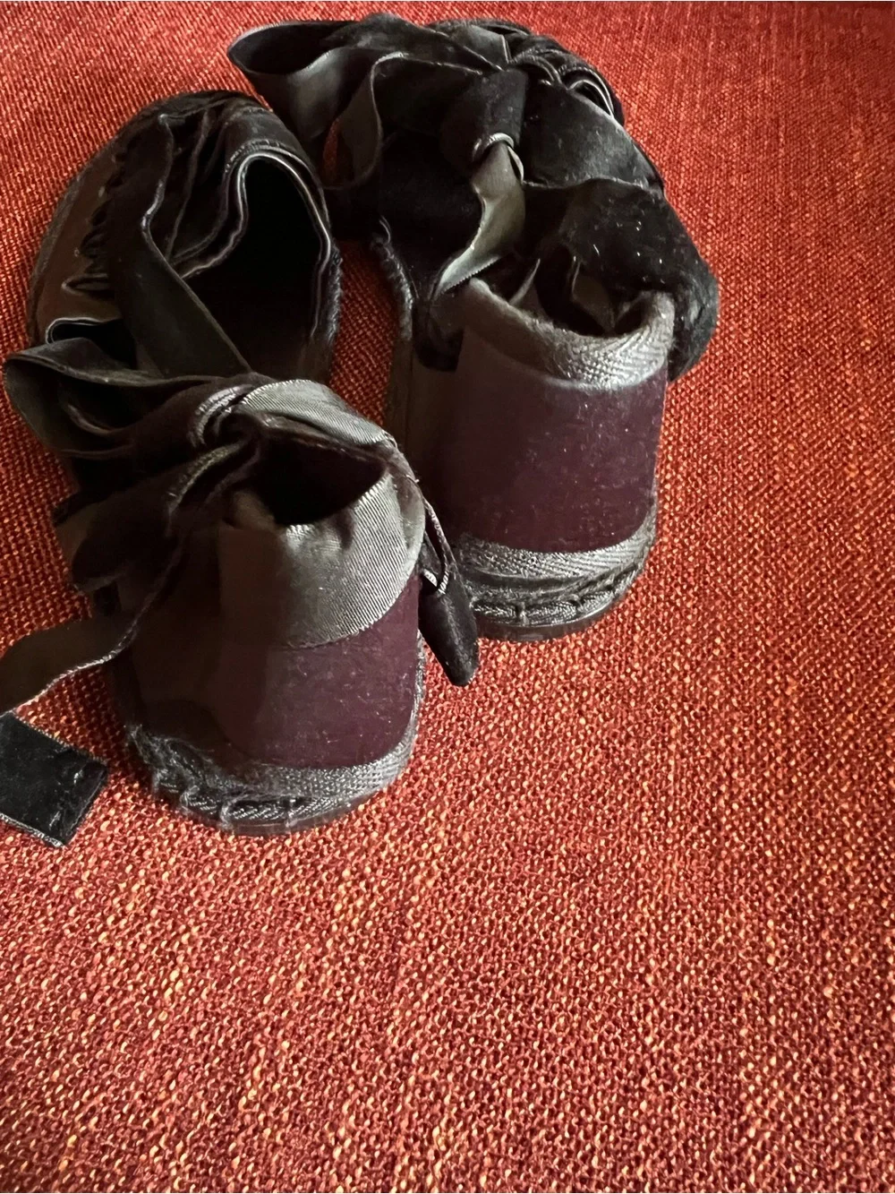 Women’s Black Wrap Espadrille Sandals